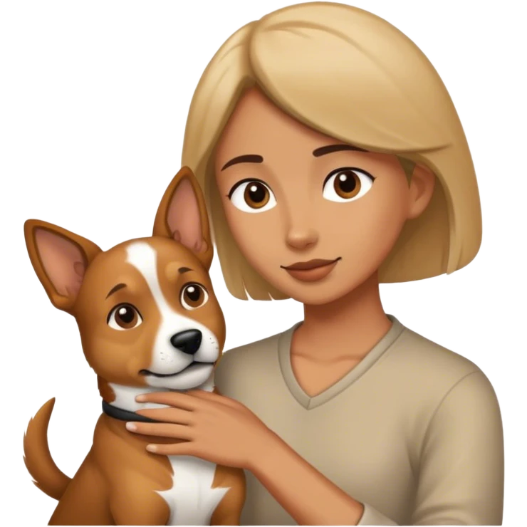 Dog and human  emoji