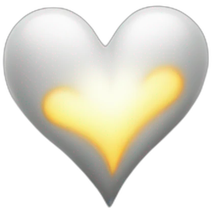 white heart with black flash emoji emoji