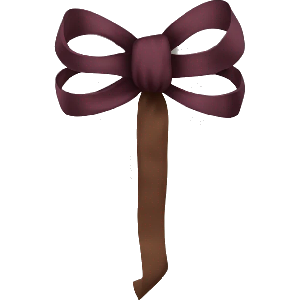 Burghundy bow emoji