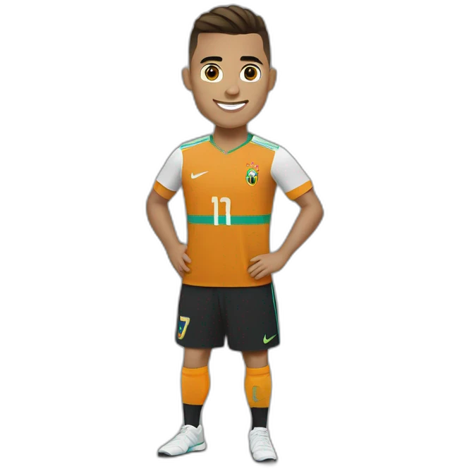 Ronaldo abier en nike emoji