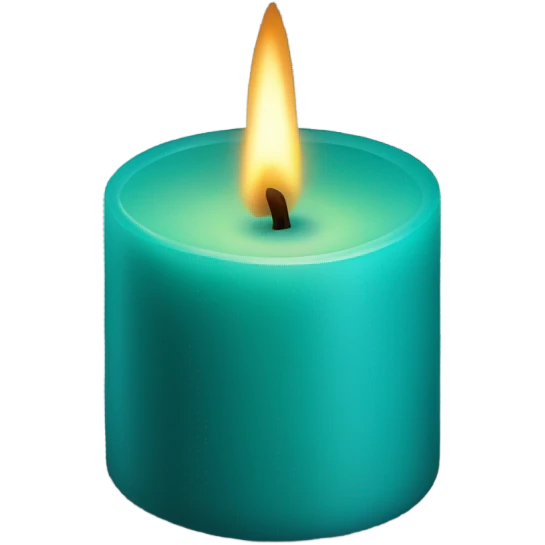 teal candle emoji