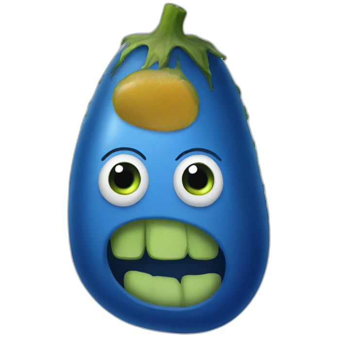 blue-pickle emoji