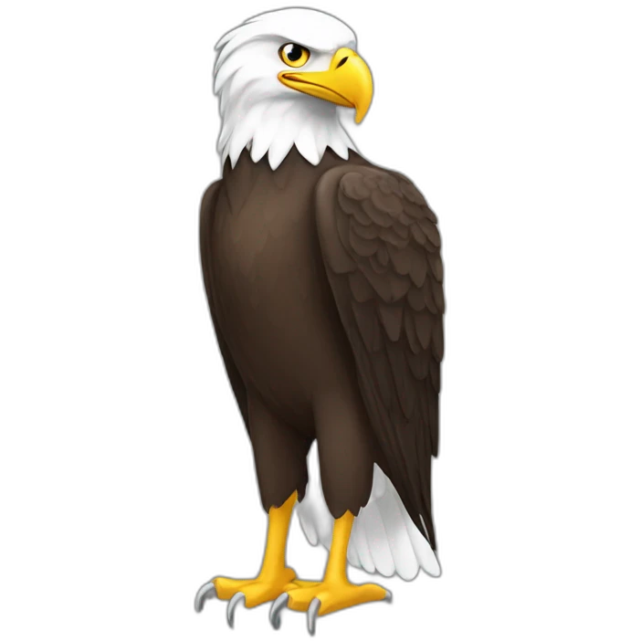 Bald Eagle Full Body emoji