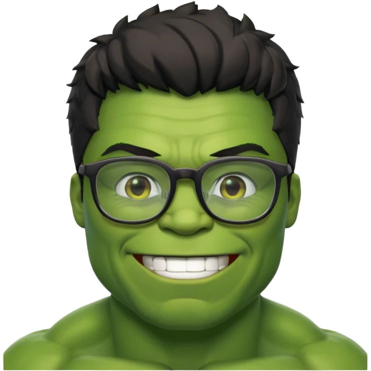 hulk com oculos emoji