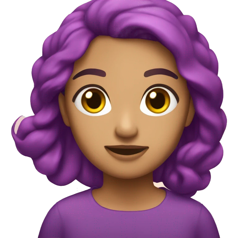 Rosa color morado emoji
