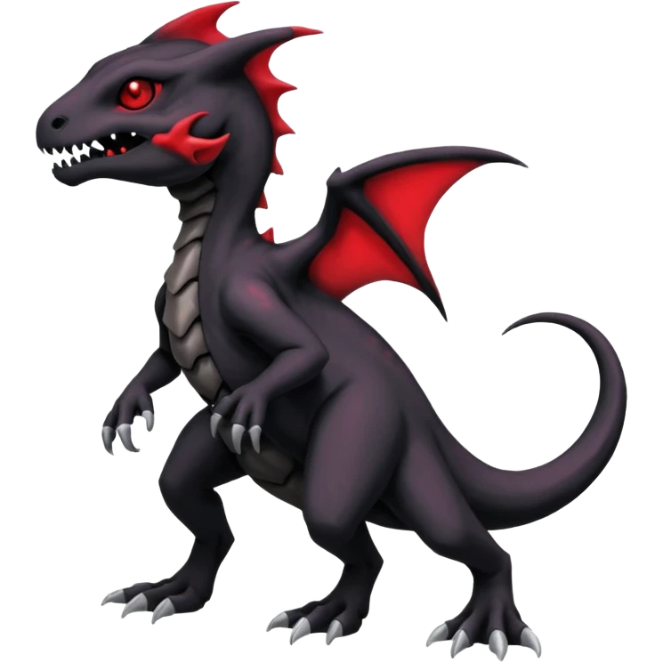 Nebulae Gothic Spooky Salandit-Cubone-Duskull-Noibat-Fakémon-hybrid-creature (full body)  emoji