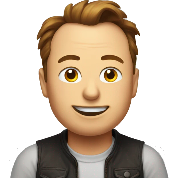 a chicken Elon Musk emoji