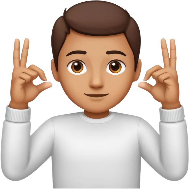 triángulo con las manos, juntando las yemas de los dedos pulgares y los índices mientras mantiene las palmas abiertas hacia el frente.  emoji
