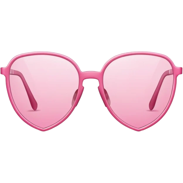 pure minimalism pink shield glasses, essential form only, frameless emoji