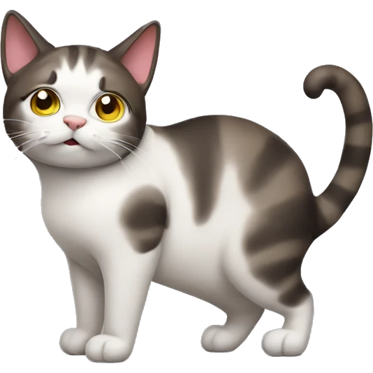 Pooping cat emoji