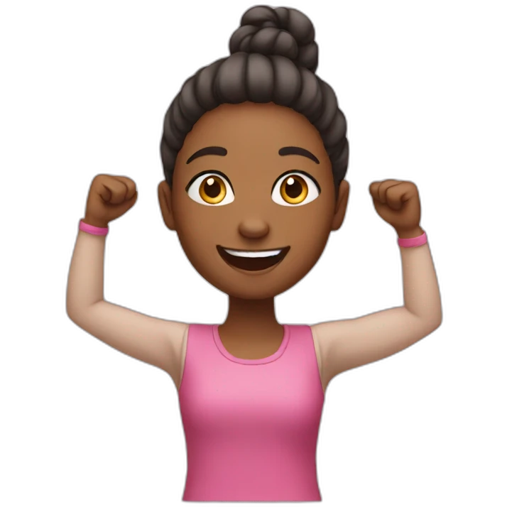 girl celebrating emoji