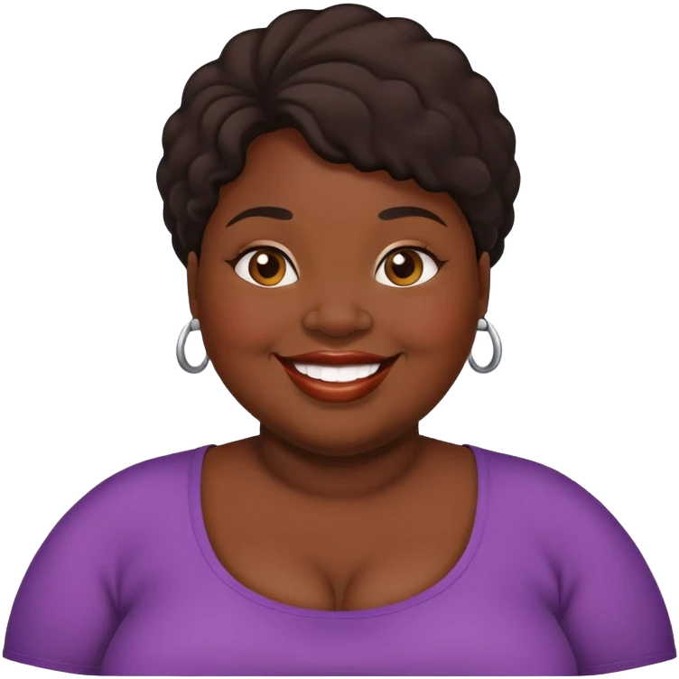 fat black woman emoji