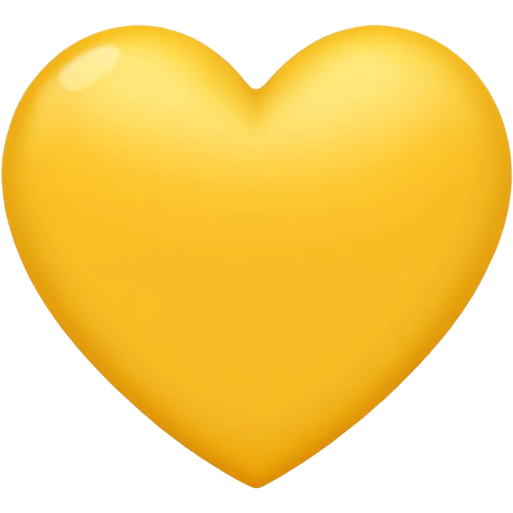 Light Yellow heart emoji
