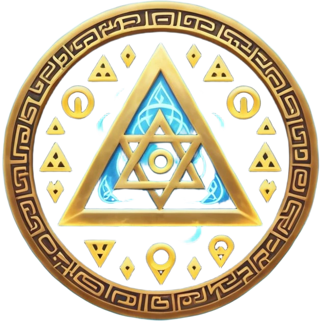 tetragrammaton, surrounded by magical runes and mist, mystical emoji emoji