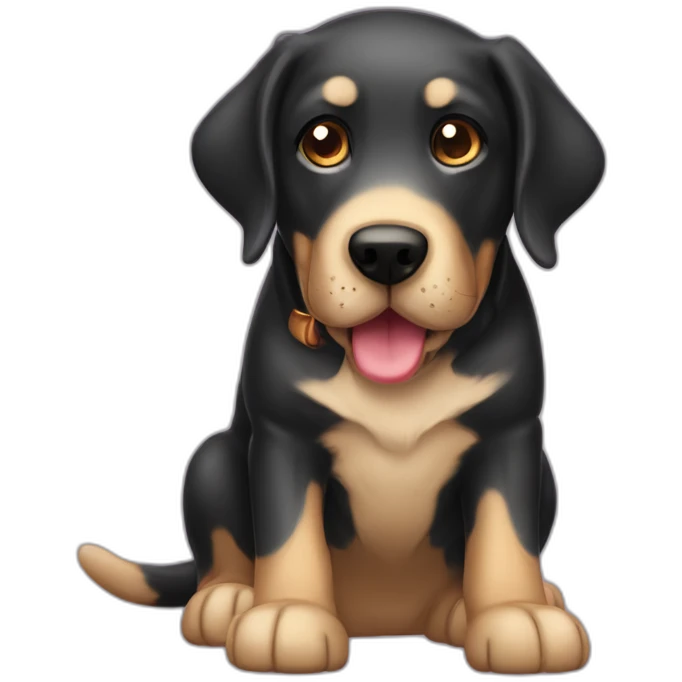 play-bow dog wagging lab canine pet labrador emoji