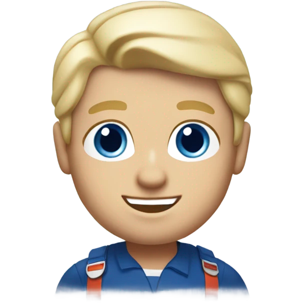 Jersey mikes employee with blue eyes and blonde hair emoji