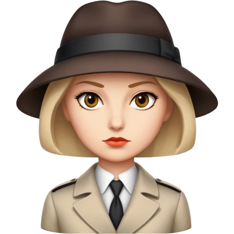 Штирлиц in a classic spy outfit, serious expression emoji