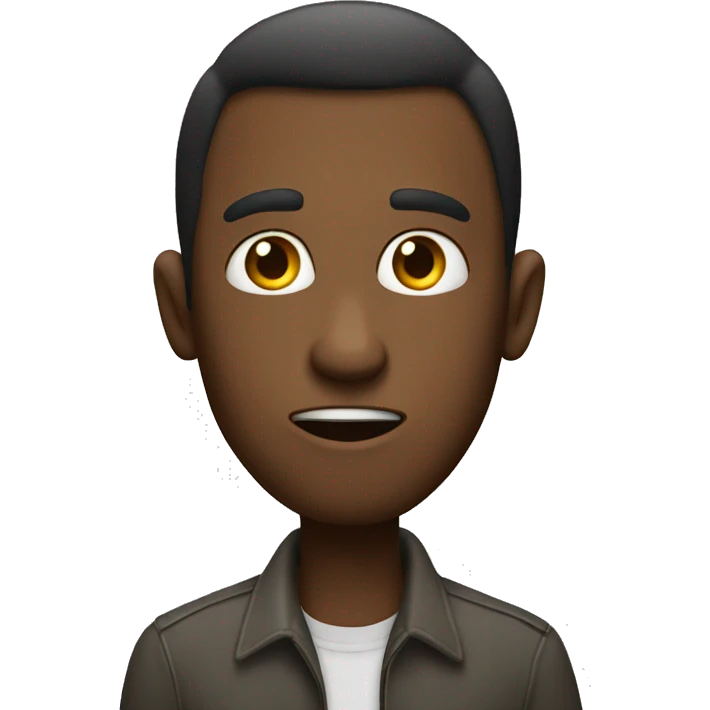 Guy saying nuh uh emoji