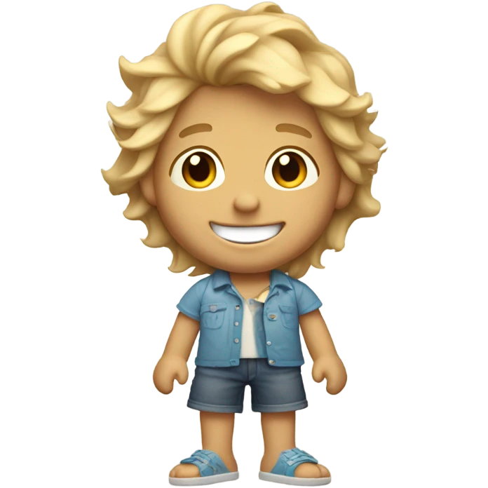 blonde gorgeous beachy boy  emoji