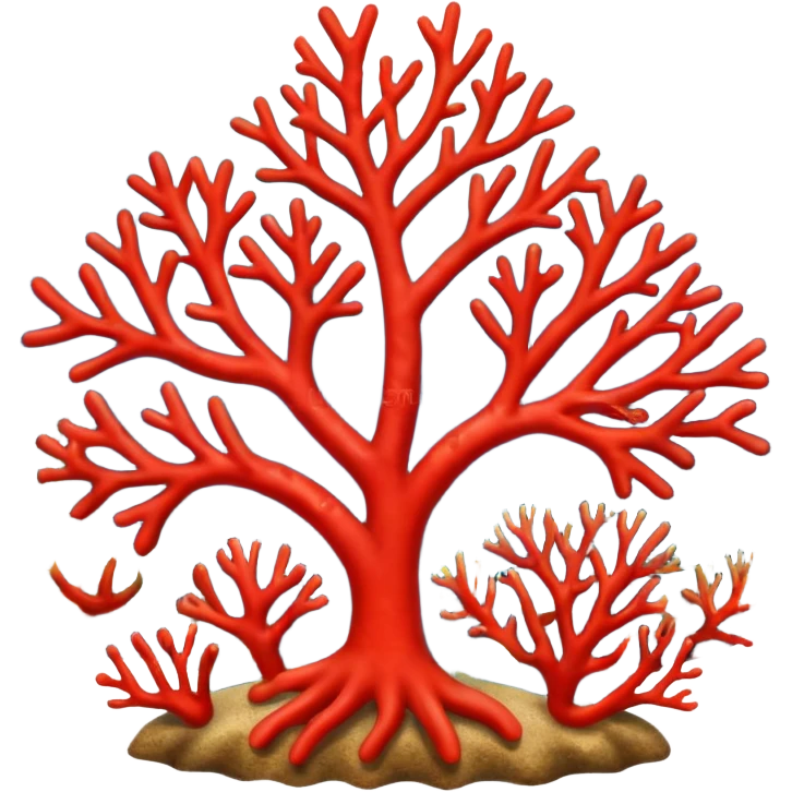 red Coral  emoji