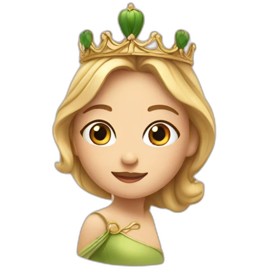 Princesse sur un cannard emoji