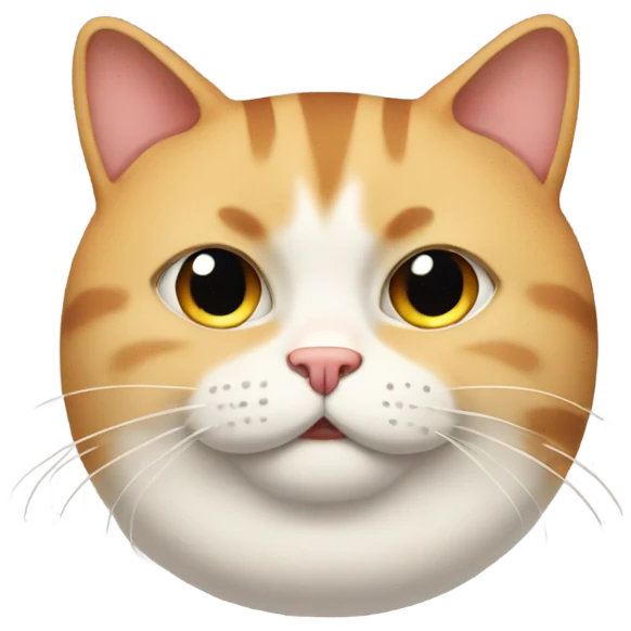 A fat cat  emoji