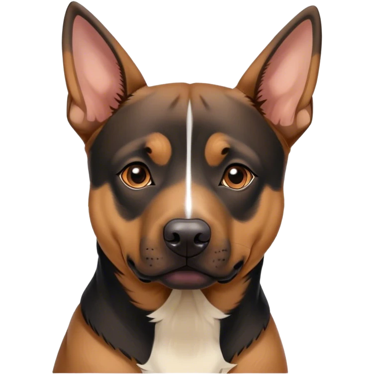 Pit bull/german shepherd mixed dog  emoji