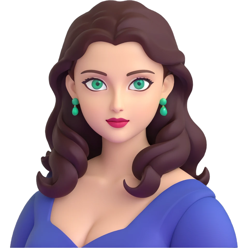 Aishwarya Rai, famous Indian actress with blue-green eyes emoji