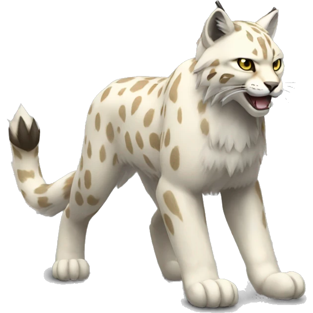 Electric-type Fakémon-Lynx full body emoji