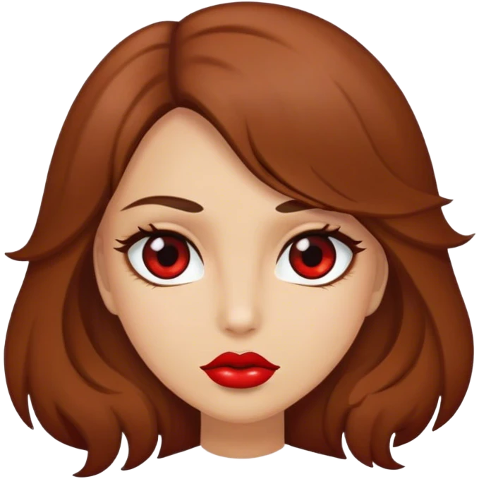 Mujer pelo castaño  emoji