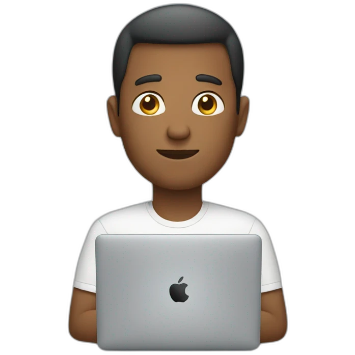 Man with macbook emoji