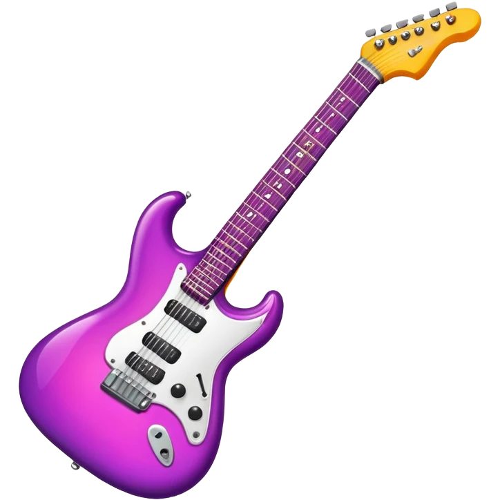 electric rock guitar, vibrant colors emoji