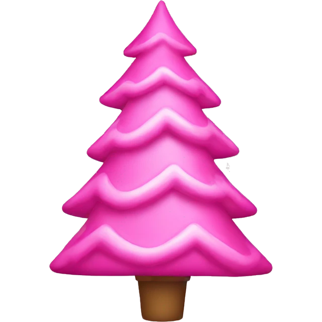 Pink christmas tree emoji