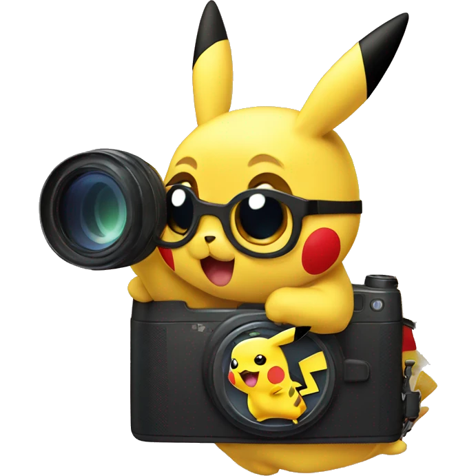 pikachu getting a photo emoji