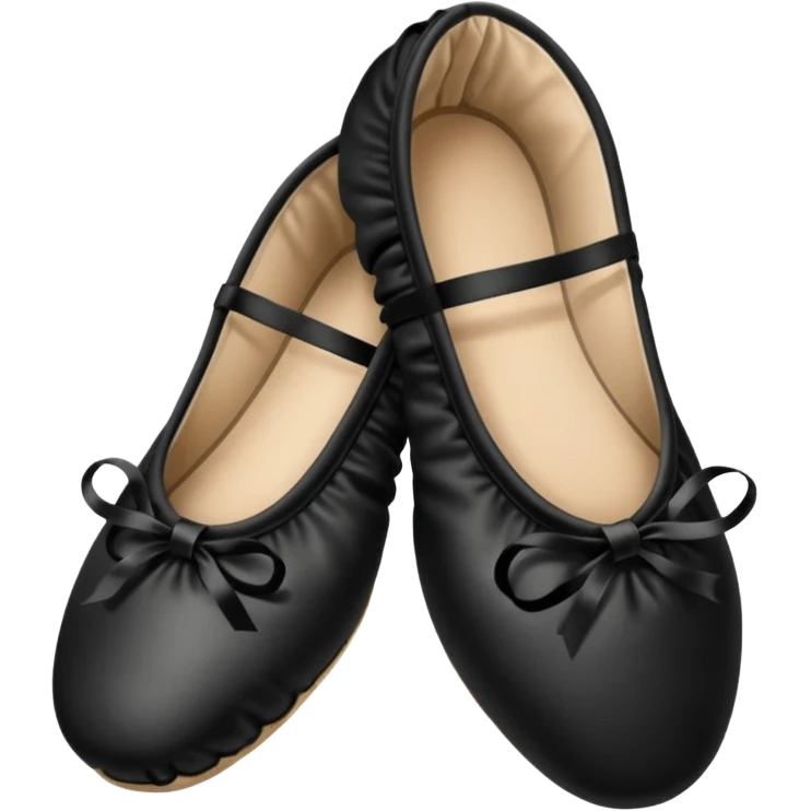 plain isolated black ballet shoes emoji