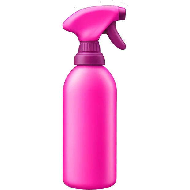 pink spray bottle  emoji