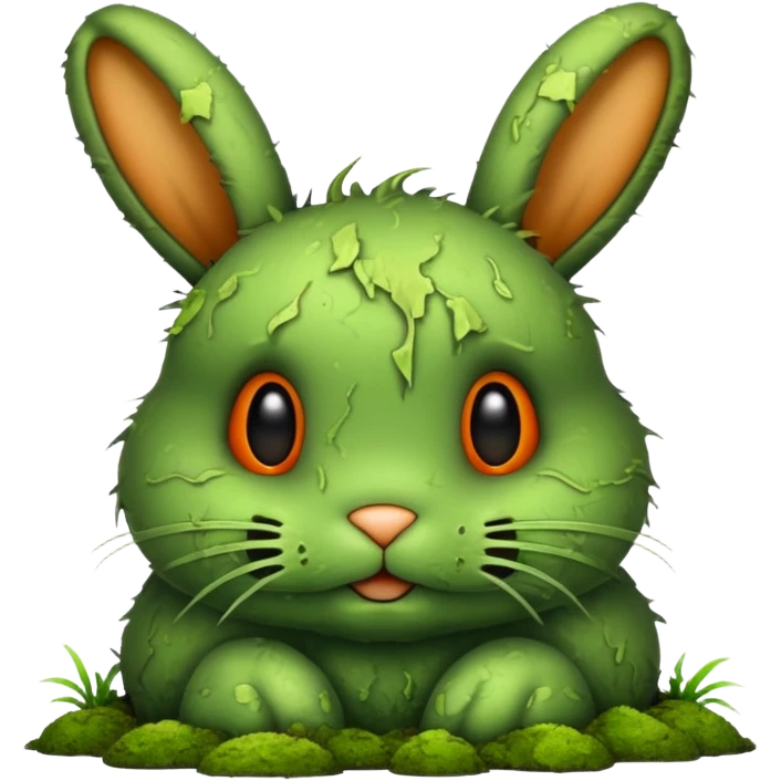 Green Bunny Rotten emoji