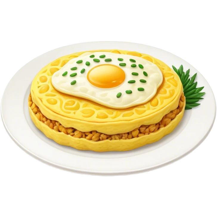 Omu rice emoji