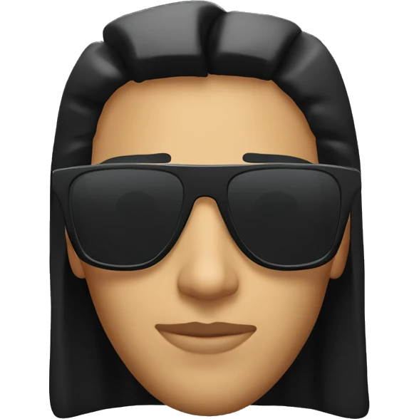 Black matrix sunglasses emoji