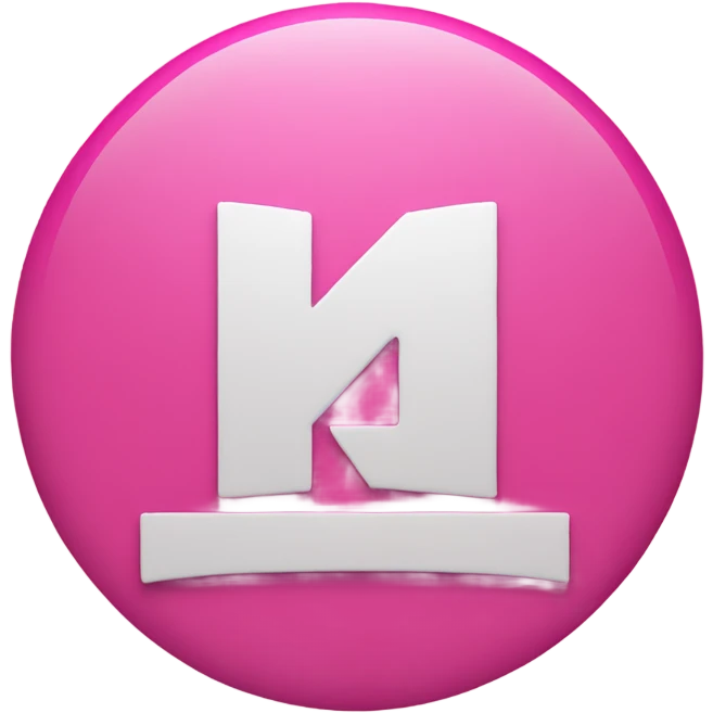 netflix logo but pink emoji