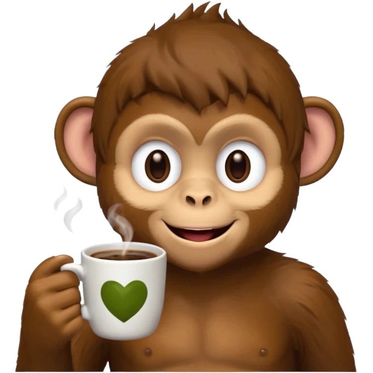monkey sipping coffee emoji