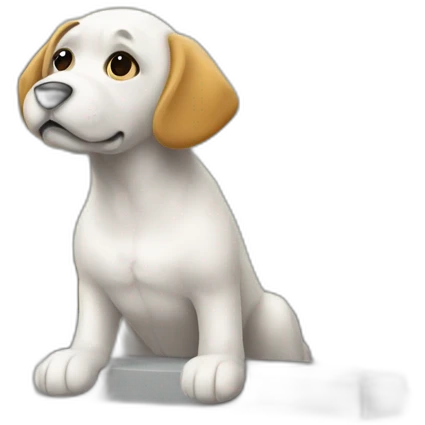 Chien regardant la fenetre emoji