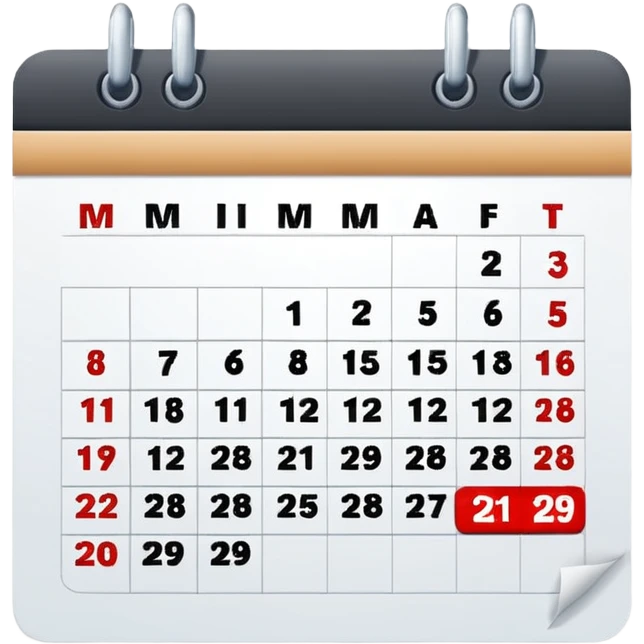 calendar emoji