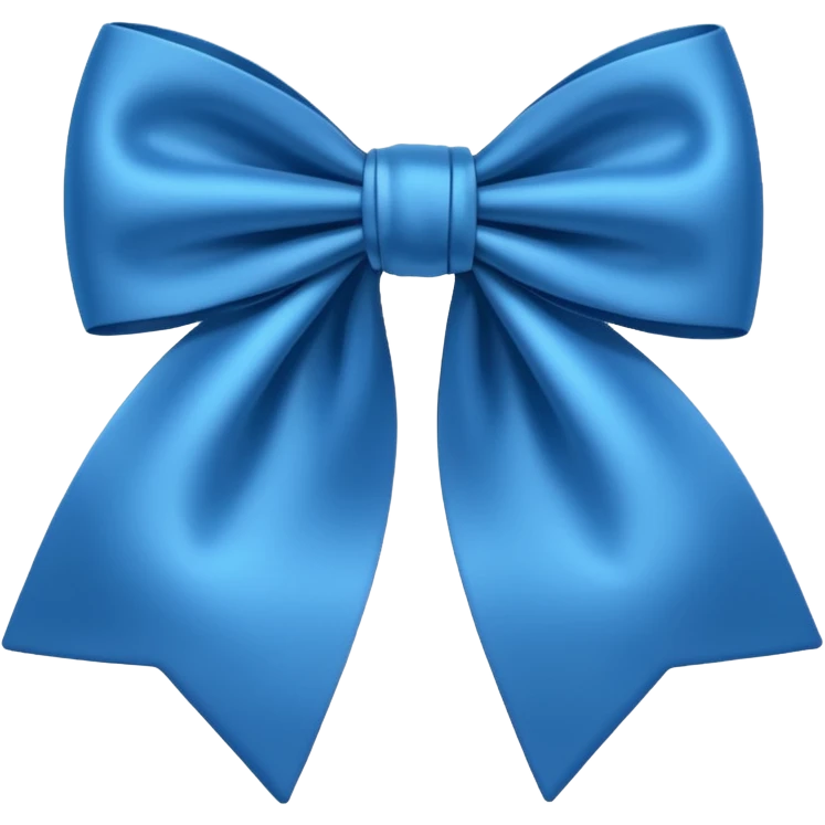 Blue bow emoji