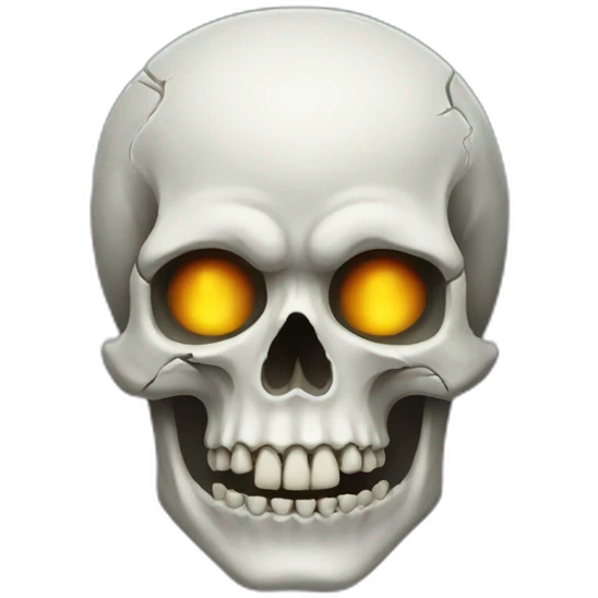 haloween skull emoji