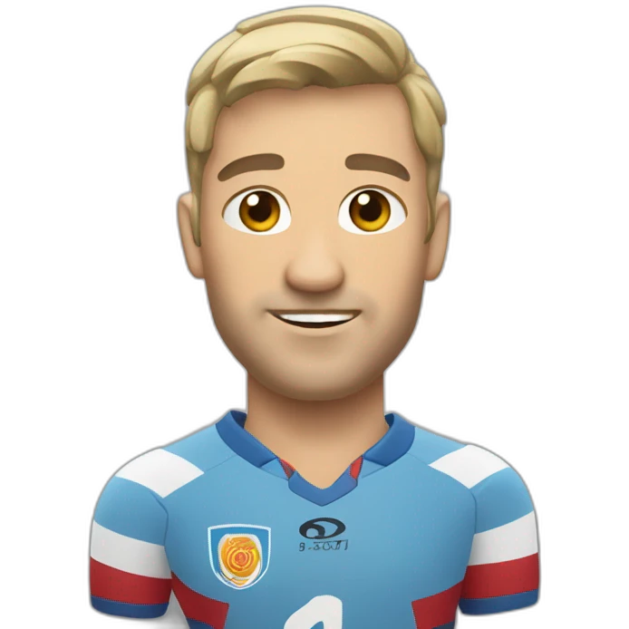 un joeur de rugby emoji