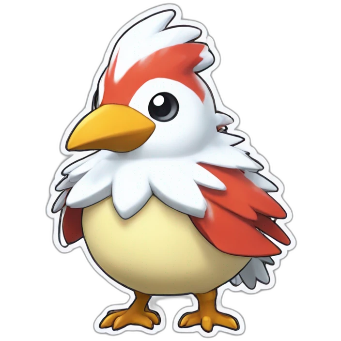 Pokemon Delibird Badge Winter Slowflake GiftBox 2023 emoji