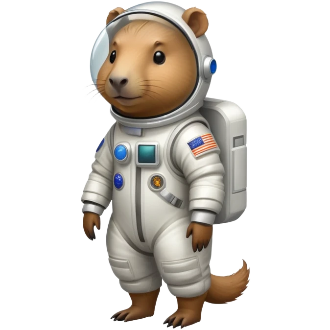 capybara in space suit emoji
