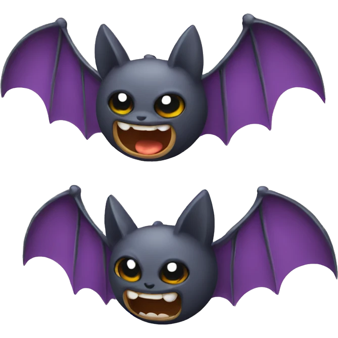 fighting bats emoji