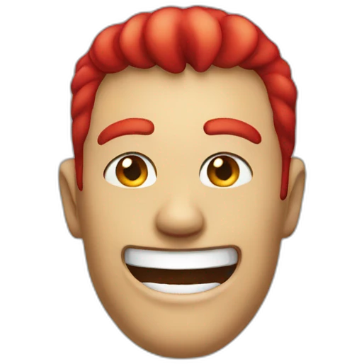 Red smile emoji